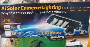 Ai Solar Camera With Light 2in1 With Memory Card and Sim Card Input