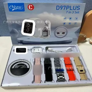D96 Plus Smart Watch 7in1 Bluetooth Earphone Set