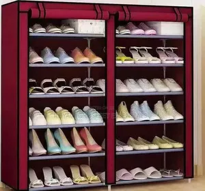 6 Layer Double Door Shoe Rack