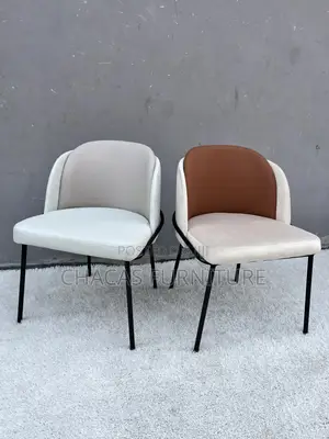 Modern Duo-Tone Dining Chair - Premium Nordic Upholstered Seat