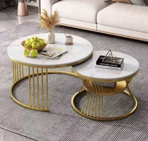 Real Marble Twin Centre Table