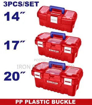 3 PCS Plastic Tool Box