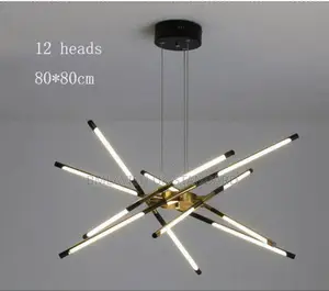 Modern 12-Head Sputnik Led Chandelier Light
