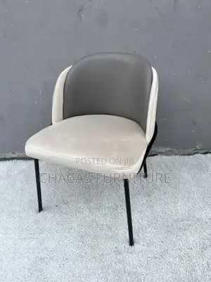 Modern Duo-Tone Dining Chair - Premium Nordic Upholstered Seat