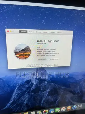 Desktop Computer Apple iMac 4GB Intel Core i3 HDD 500GB