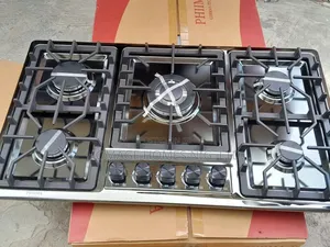 5 Burner Black Stainless Builtin Gas Hub 01