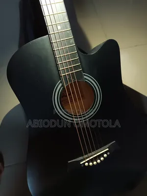 Black Acoustic Guitar