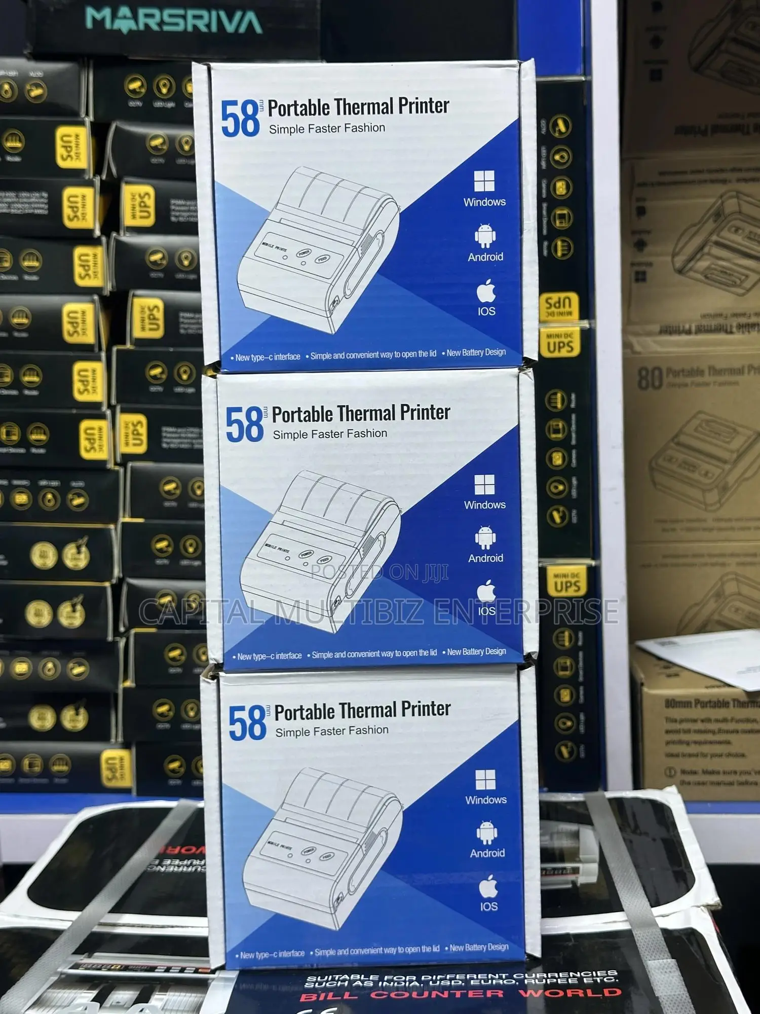 58mm Portable Thermal Printer Bluetooth