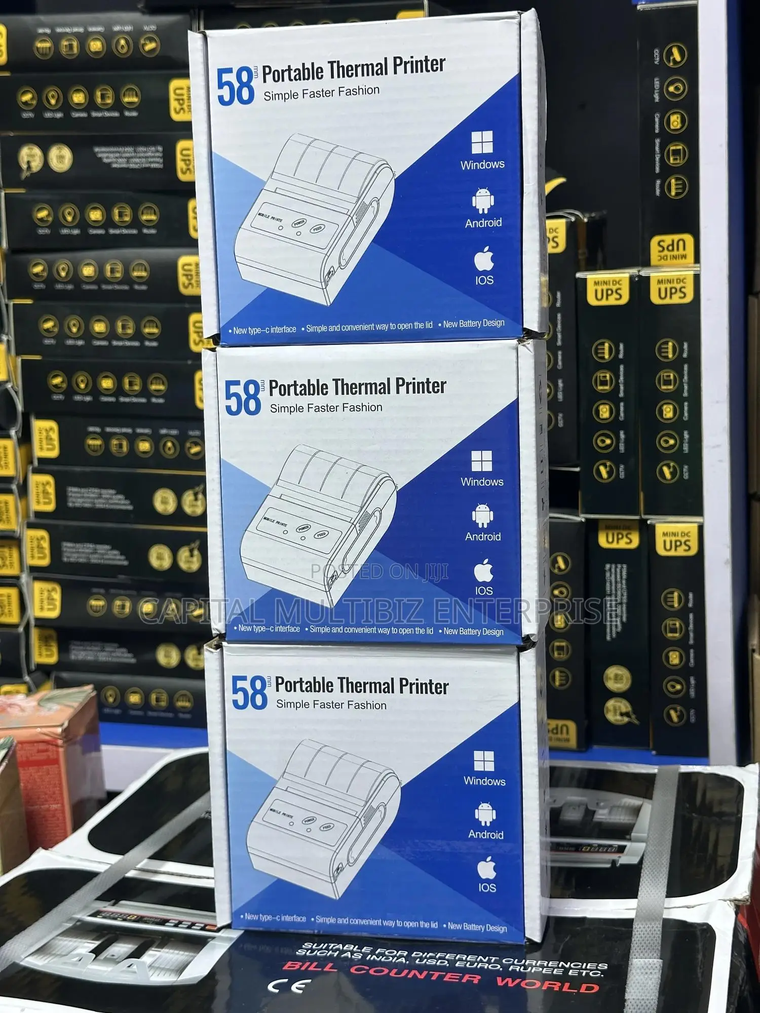 58mm Portable Thermal Printer Bluetooth
