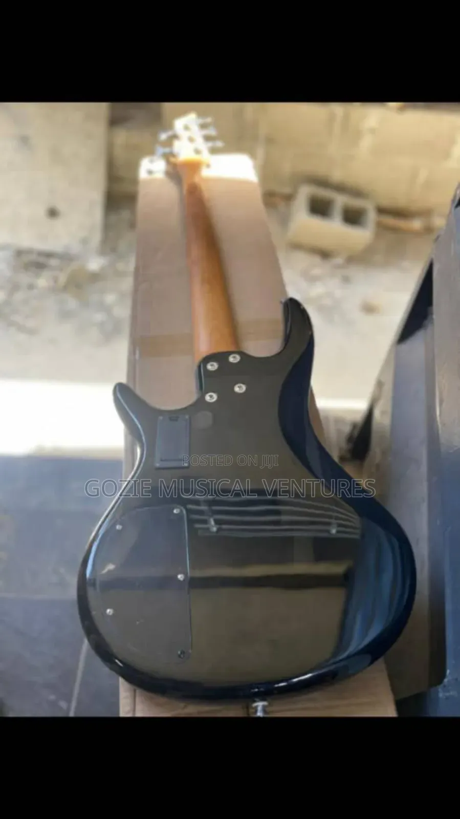 Deviser Five String Active Bass Guitar Black Colour.