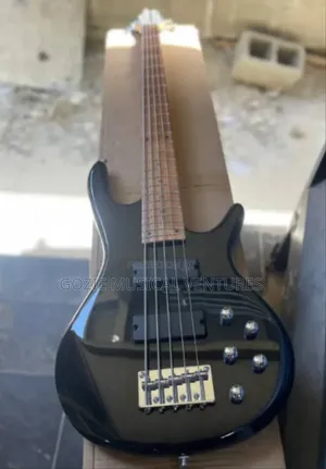 Deviser Five String Active Bass Guitar Black Colour.