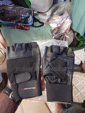 American Fitness Leather Gym Gloves