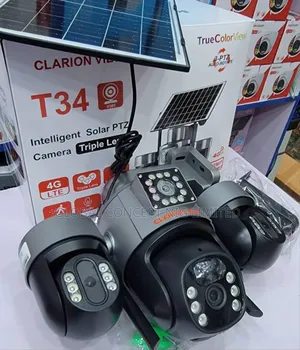 Three Lens Solar Smart Camera