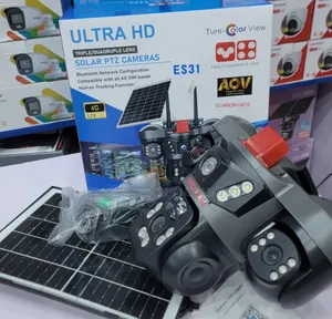 CCTV Solar Interesting Triple Lens Camera