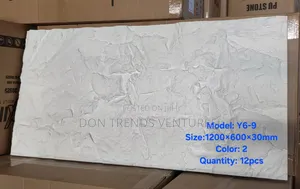 White 30mm Rock Design Pu Stone