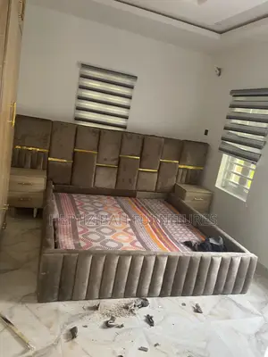 6 by 6 Brown Executive Bedframe With 2 Bedsides