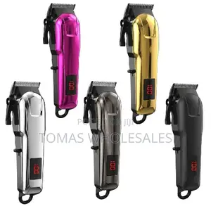 Rechargeable Wireless Hair Clipper : Professional Led Digital Display