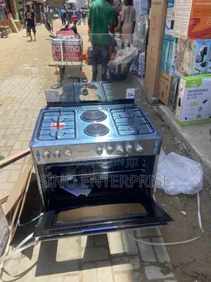 Maxi Gas Cooker 60x90 Cm (4+2) Burners Inox