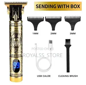 Rechargeable Hair Clipper/Trimmer With LCD Battery Display