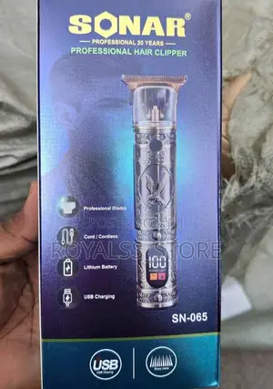 Rechargeable Hair Clipper/Trimmer With LCD Battery Display