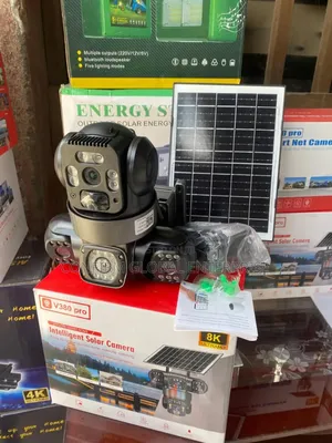 V380 Pro Solar Powered Security Camera With Panel