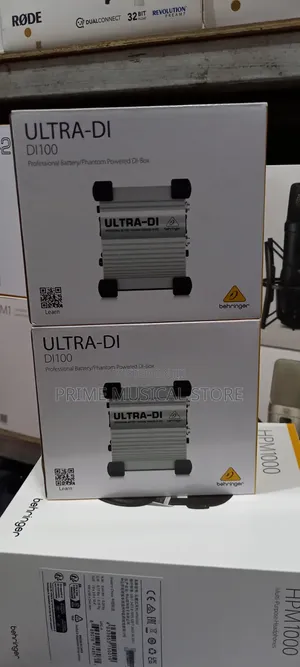 Behringer Ultra Di100 Professional Battery/ Phantom Powered Di Box