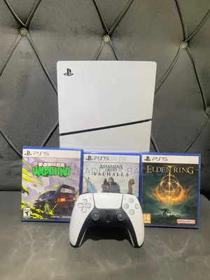 Uk Used Ps 5 Slim 1tb Stand Version With 1 Pad and CDS