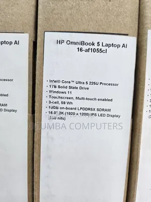 New Laptop HP OmniBook 5 16" 16GB Intel Core Ultra 5 SSD 1T