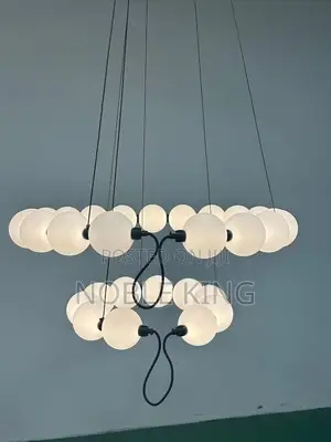 American Style Minimalist Magic Bean Acrylic Ball Pendant Light