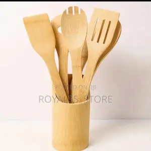 5pcs Wooden Kitchen Utensils Set Wooden Cooking Spoon Set