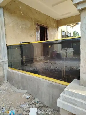 Frameless Glass Gold Aluminum Accessories