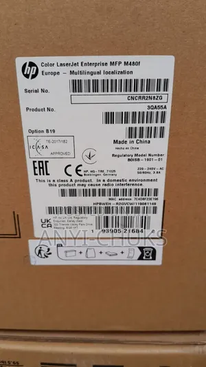 Hp Colour Laserjet Enterprise MFP M480f Printer