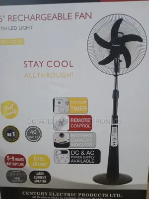Century Rechargeable Fan 16inch