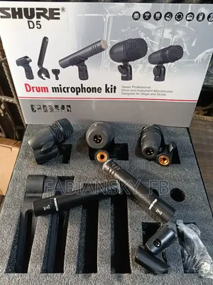 Original Dynamic Drum Microphone Kit 5 Pieces Shure Product
