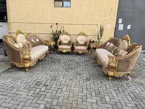Turkish Sofa Chair Set, Golden Color