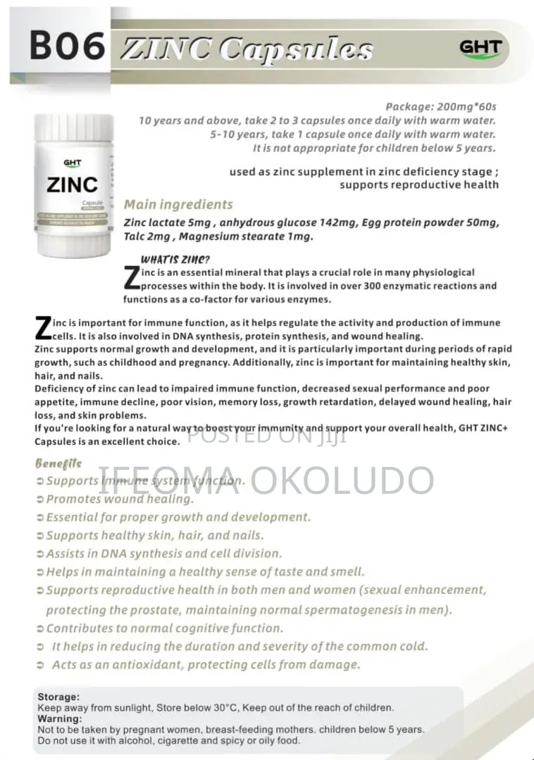 Zinc Capsule