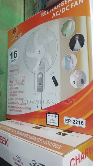 16 Inches Rechargeable Wall Fan