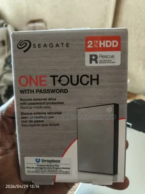 Seagate 2tb Portable External Hard Drive. One Touch