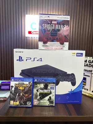 Playstation 4 Slim 500gb 2 Games 2 Controller