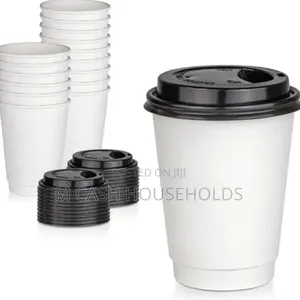 Paper Coffee/Tea Cups With Lid 50pices