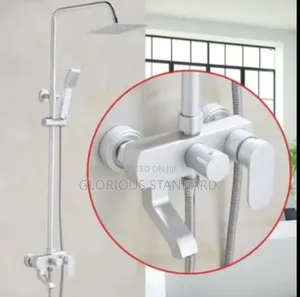 White Aluminum Color Shower England Standard