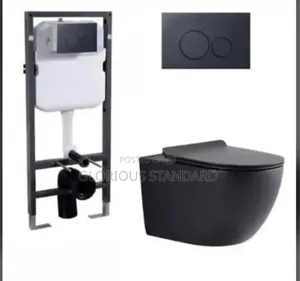 Wall Hung W/ C Set Black Round
