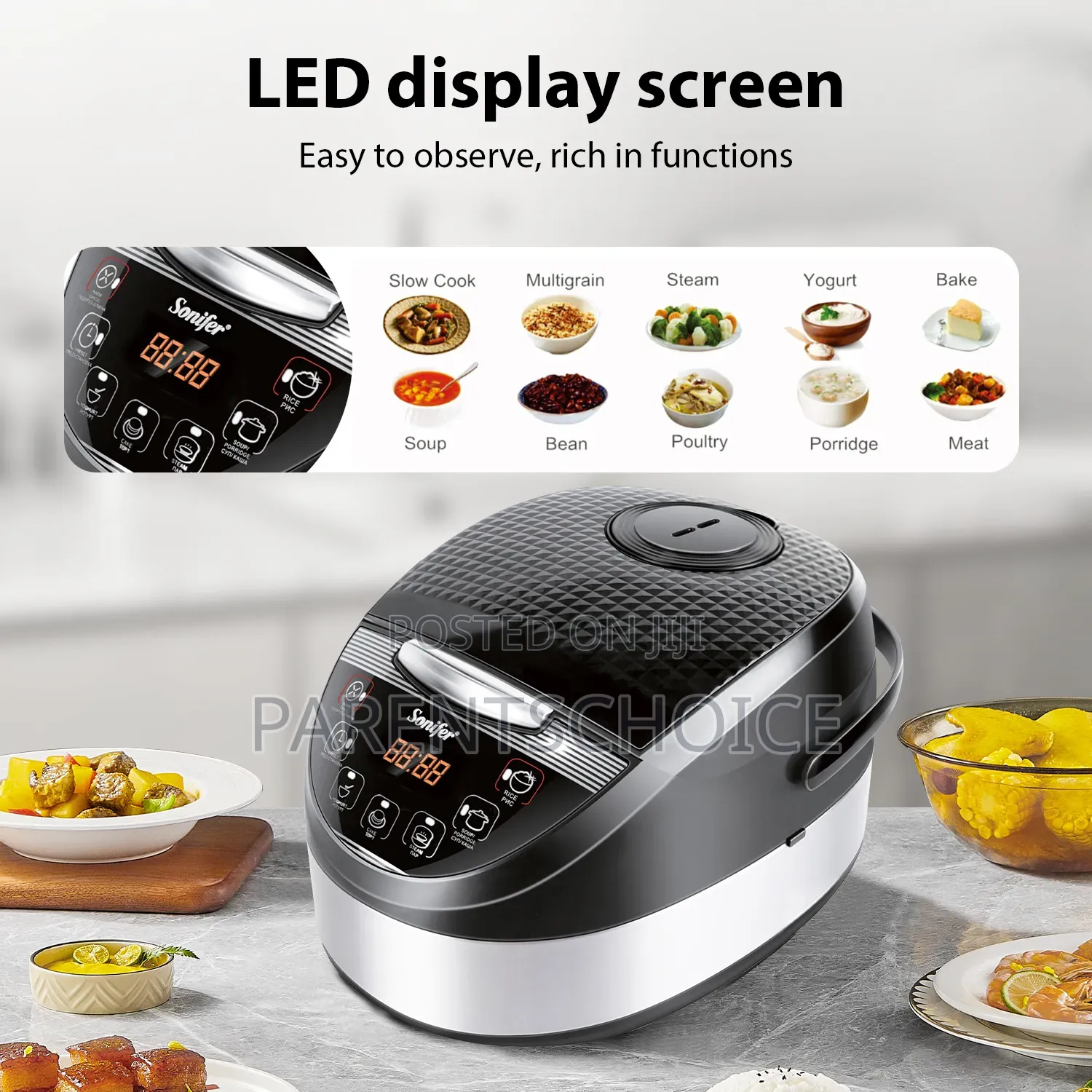 Kitchen Multifunction Automatic Digital Smart Electric Rice Cooker 5l