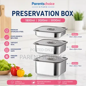 3 PCS Stainless Steel Sealed Containers Multi-Purpose Preservation Box