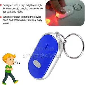 Whistle Key Finder With Led Light and Key Holder Functionality