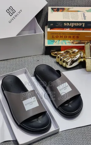 Black Givenchy Leather Slides