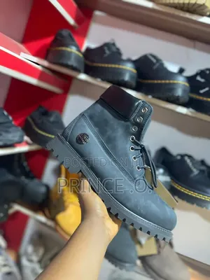 Ash Black Genuine Leather Timberland Boot
