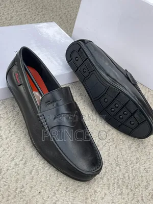 Lacoste Black Leather Loafers
