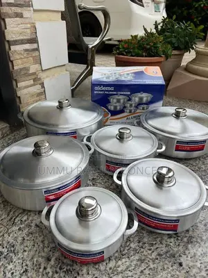 Quality 6pcs Polished Aluminium Cookware Set