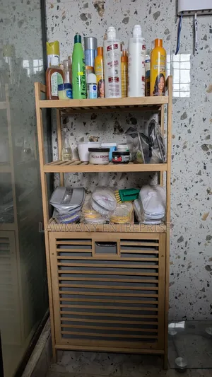 Bathroom Rack With Laundry Bag